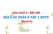 Bài 2.30 SGK Toán 9 tập 1 Kết nối tri thức